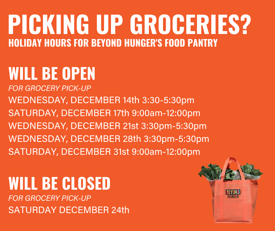 Holiday Hours Beyond Hunger