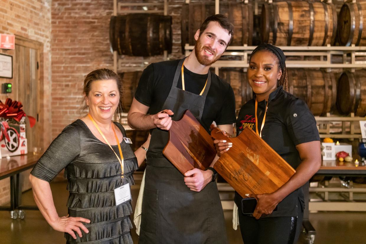 (Pictured from left to right) Michele Zurakowski, Chef Connor Hepburn, Chef Zita Smith