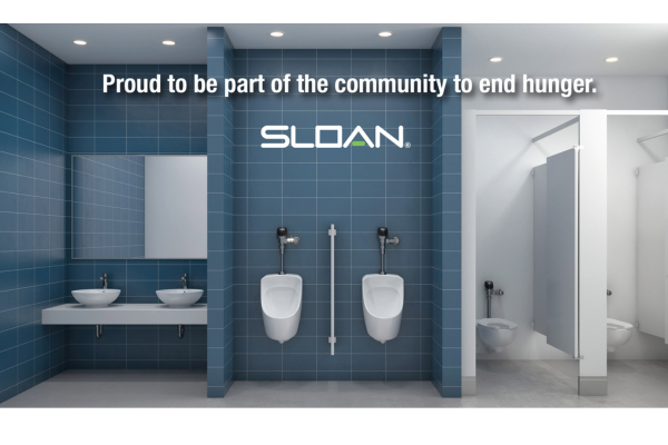 Bathroom with logo of SLOAN