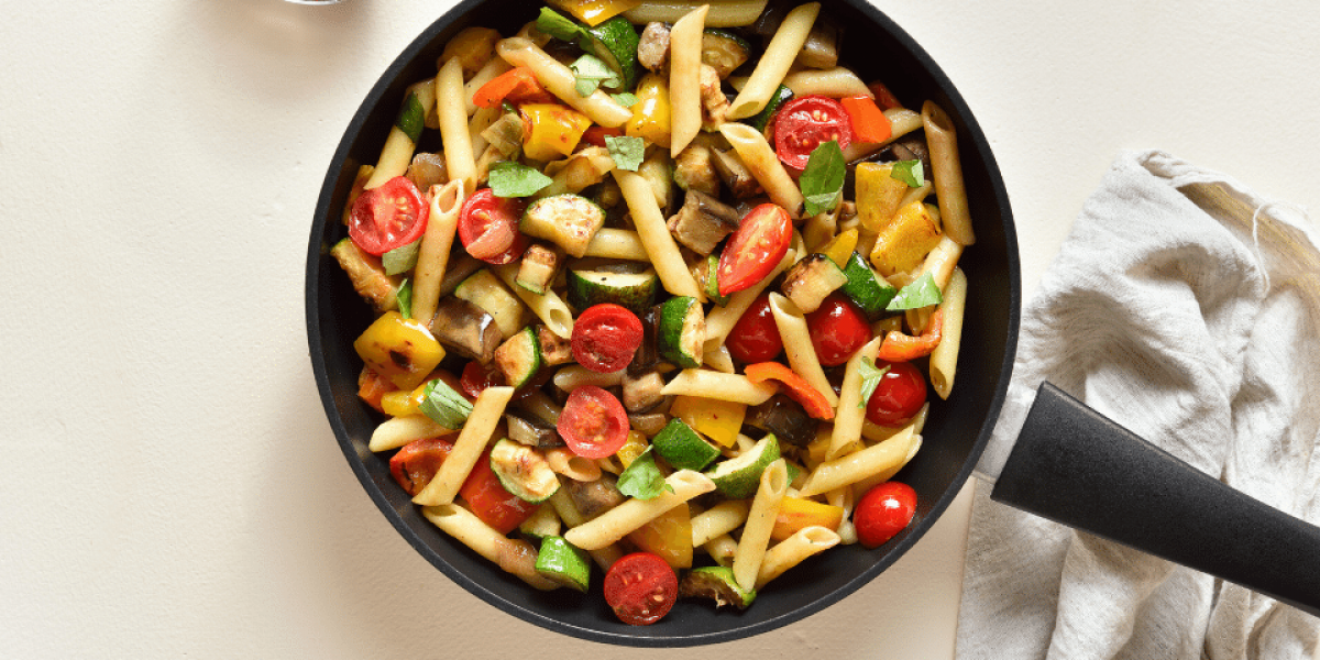 Whole Wheat Pasta Salad with Roasted VEggies