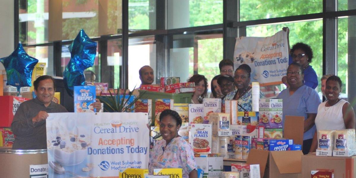 West Suburban Medical Center Cereal Drive a Success! | Beyond Hunger