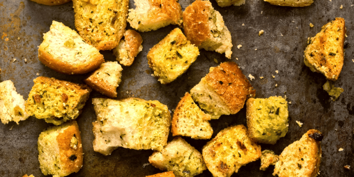 homemade croutons