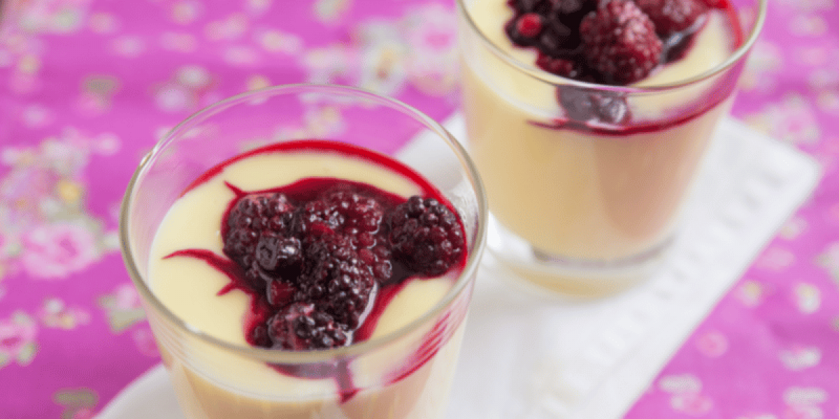 lemon chiffon with fresh berries