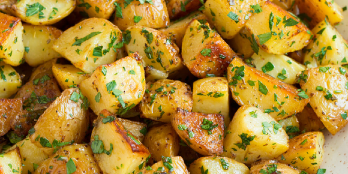 Crispy Lemon-Herb Roasted Potatoes