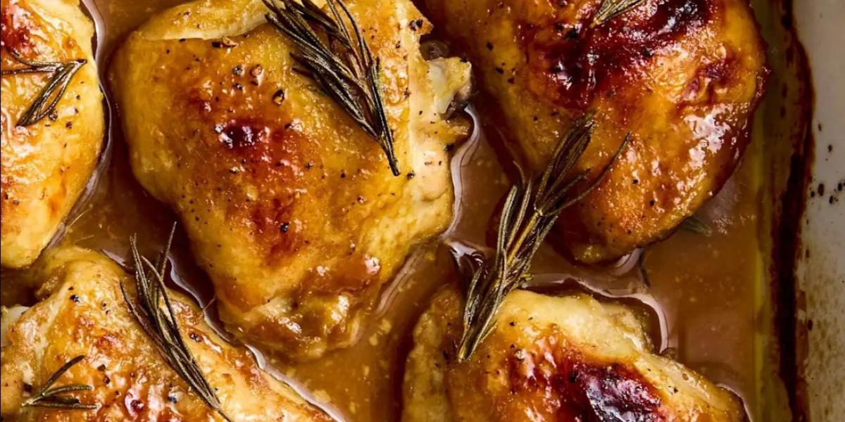 Maple Dijon Chicken Thighs