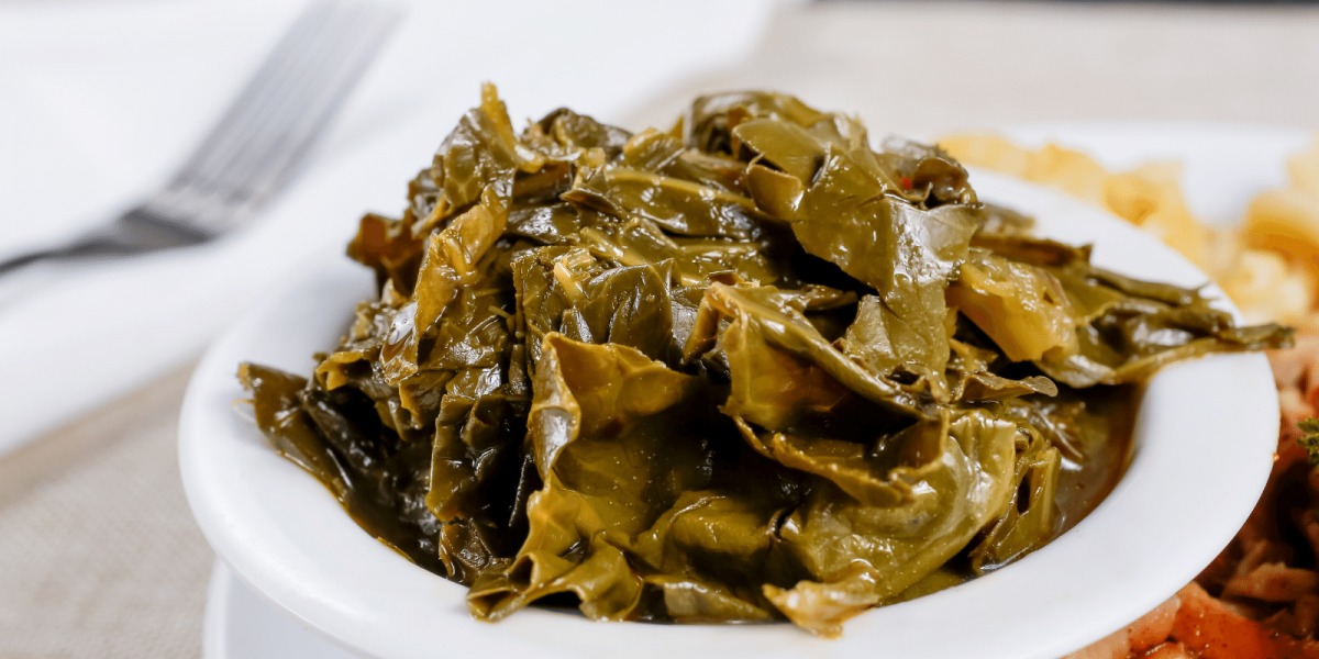 simmered collard greens