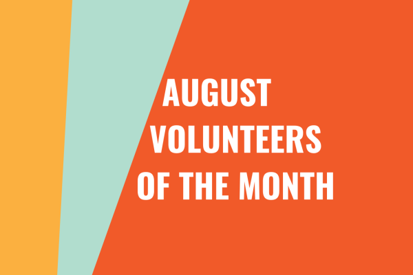 August volunteers of the month