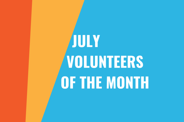 July volunteers of the month