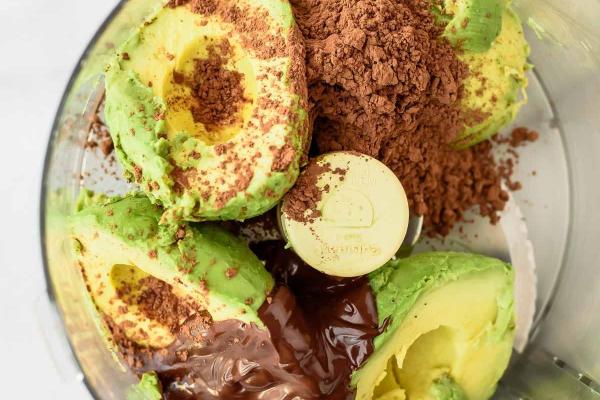 avocado cocoa powder milk vanilla