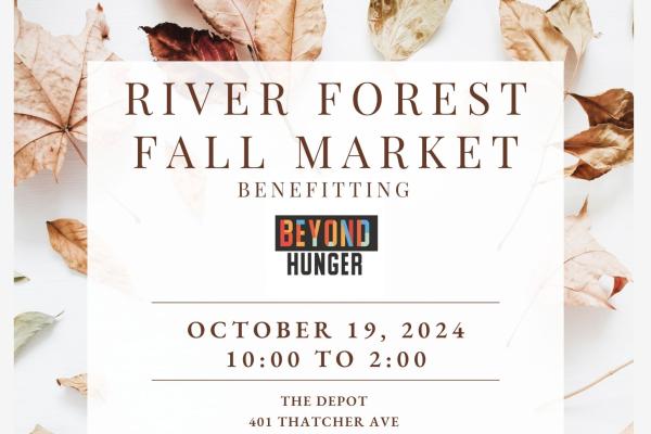 River Forest Fall Market - food, local artisans, and Spoke Cafe coffee to benefit Beyond Hunger