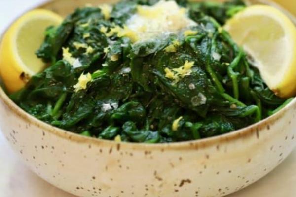 spinach lemon butter olive oil