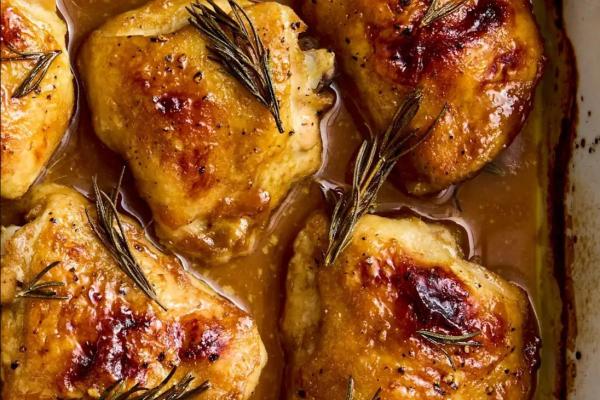 Maple Dijon Chicken Thighs